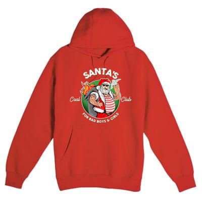 Santa's Coal Club For Bad Boys And Girls Premium Pullover Hoodie