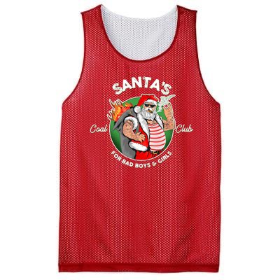 Santa's Coal Club For Bad Boys And Girls Mesh Reversible Basketball Jersey Tank