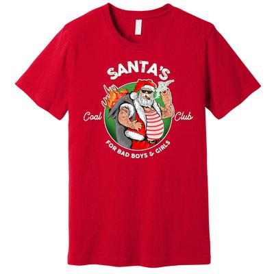 Santa's Coal Club For Bad Boys And Girls Premium T-Shirt