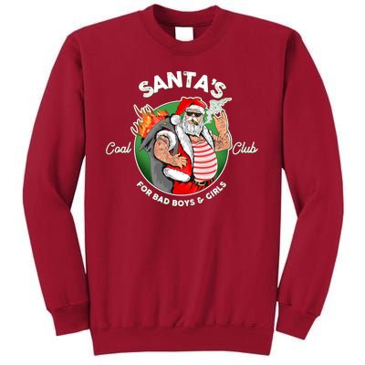 Santa's Coal Club For Bad Boys And Girls Tall Sweatshirt