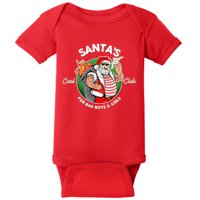 Santa's Coal Club For Bad Boys And Girls Baby Bodysuit