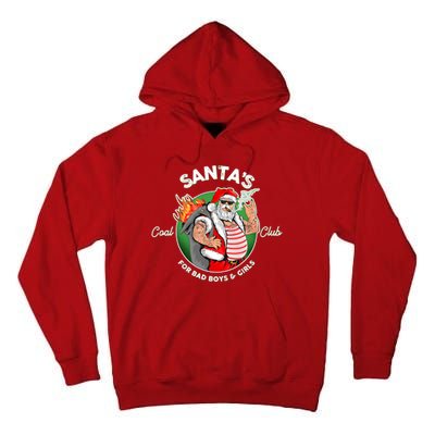 Santa's Coal Club For Bad Boys And Girls Tall Hoodie