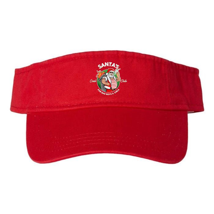 Santa's Coal Club For Bad Boys And Girls Visor