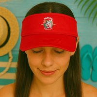 Santa's Coal Club For Bad Boys And Girls Visor