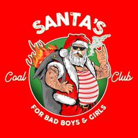 Santa's Coal Club For Bad Boys And Girls Visor