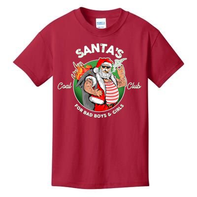 Santa's Coal Club For Bad Boys And Girls Kids T-Shirt