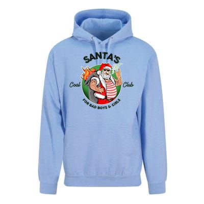 Santa's Coal Club For Bad Boys And Girls Unisex Surf Hoodie