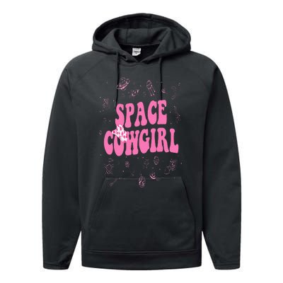 Space Cowgirl Costume For  Retro Groovy 70s Performance Fleece Hoodie