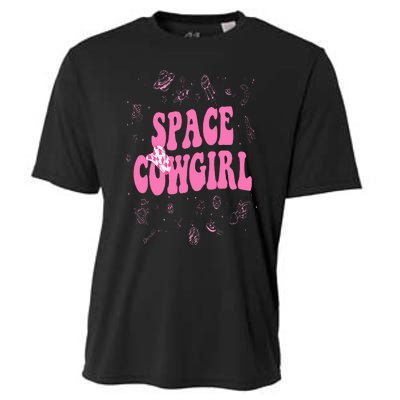 Space Cowgirl Costume For  Retro Groovy 70s Cooling Performance Crew T-Shirt