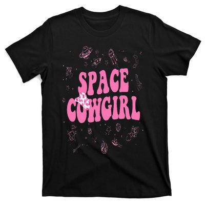 Space Cowgirl Costume For  Retro Groovy 70s T-Shirt