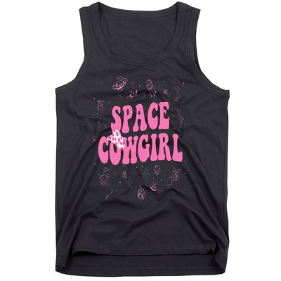 Space Cowgirl Costume For  Retro Groovy 70s Tank Top