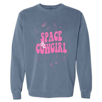 Space Cowgirl Costume For  Retro Groovy 70s Garment-Dyed Sweatshirt