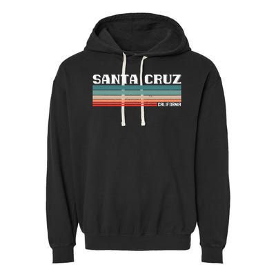 Santa Cruz California Retro Vintage Garment-Dyed Fleece Hoodie