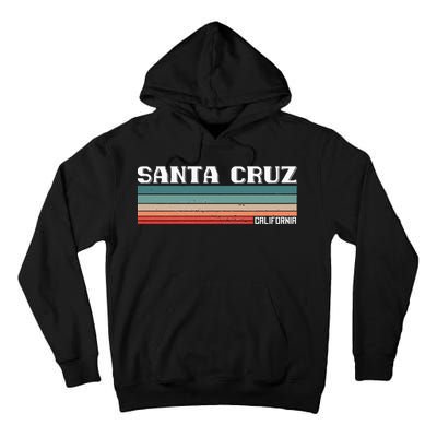 Santa Cruz California Retro Vintage Tall Hoodie