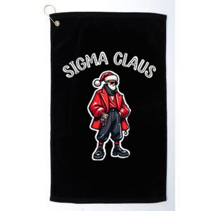 Sigma Claus Cool Santa Funny Christmas Rizz Rizzler Meme Platinum Collection Golf Towel