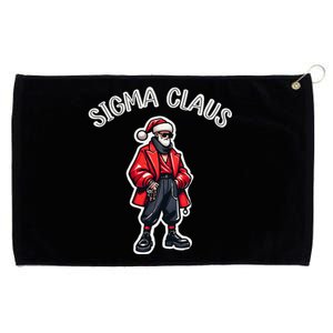 Sigma Claus Cool Santa Funny Christmas Rizz Rizzler Meme Grommeted Golf Towel