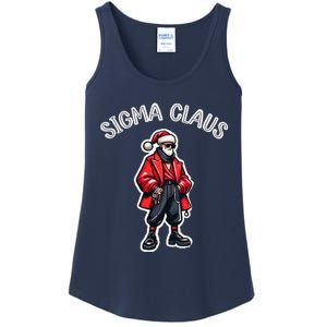 Sigma Claus Cool Santa Funny Christmas Rizz Rizzler Meme Ladies Essential Tank