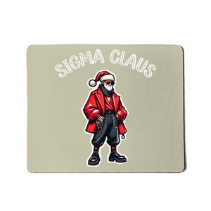 Sigma Claus Cool Santa Funny Christmas Rizz Rizzler Meme Mousepad