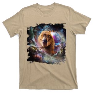 Space Capybara Cosmic Galaxy Capybaras T-Shirt