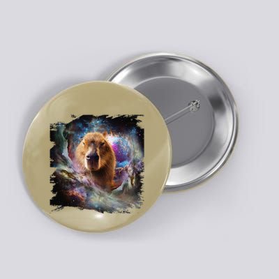 Space Capybara Cosmic Galaxy Capybaras Button