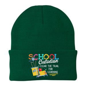 School Custodian Clear Trail Learning Janitor Appreciation Knit Cap Winter Beanie