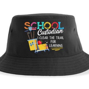 School Custodian Clear Trail Learning Janitor Appreciation Sustainable Bucket Hat