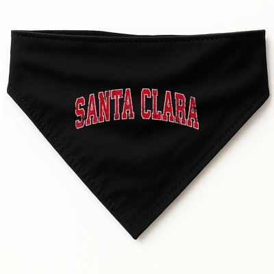 Santa Clara California Ca Vintage Sports Design Red Design USA-Made Doggie Bandana