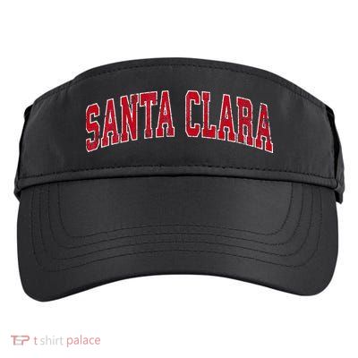 Santa Clara California Ca Vintage Sports Design Red Design Adult Drive Performance Visor