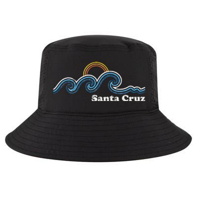 Santa Cruz California Ca Sufing Waves Sunset Beach Vintage Cool Comfort Performance Bucket Hat