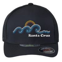 Santa Cruz California Ca Sufing Waves Sunset Beach Vintage Flexfit Unipanel Trucker Cap