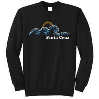 Santa Cruz California Ca Sufing Waves Sunset Beach Vintage Sweatshirt