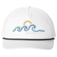 Santa Cruz California Ca Sufing Waves Sunset Beach Vintage Snapback Five-Panel Rope Hat