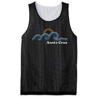 Santa Cruz California Ca Sufing Waves Sunset Beach Vintage Mesh Reversible Basketball Jersey Tank