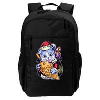 Santa Claus Christmas Cat Bringing Goldfish Backpack