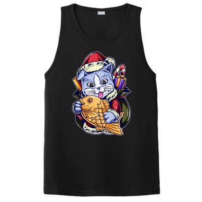 Santa Claus Christmas Cat Bringing Goldfish PosiCharge Competitor Tank