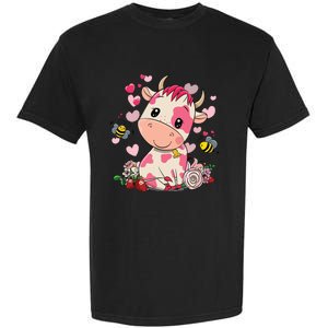 Strawberry Cow Cute Cow Pink Cow Pet Garment-Dyed Heavyweight T-Shirt