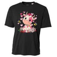 Strawberry Cow Cute Cow Pink Cow Pet Cooling Performance Crew T-Shirt