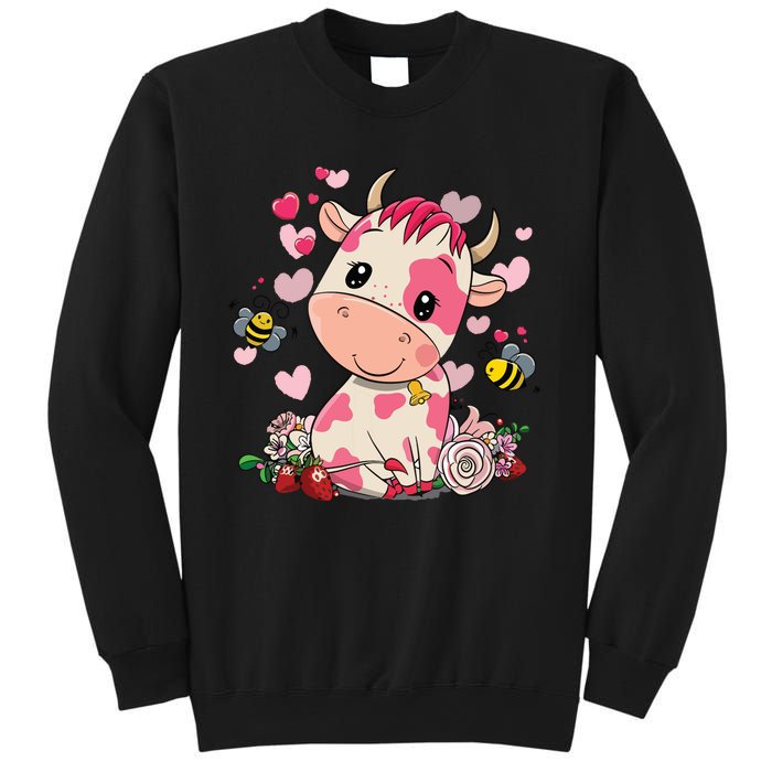 Strawberry Cow Cute Cow Pink Cow Pet Sweatshirt