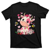 Strawberry Cow Cute Cow Pink Cow Pet T-Shirt