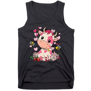 Strawberry Cow Cute Cow Pink Cow Pet Tank Top