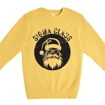 Sigma Claus Cool Santa Meme Rizzler Brainrot Christmas Premium Crewneck Sweatshirt