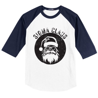 Sigma Claus Cool Santa Meme Rizzler Brainrot Christmas Baseball Sleeve Shirt