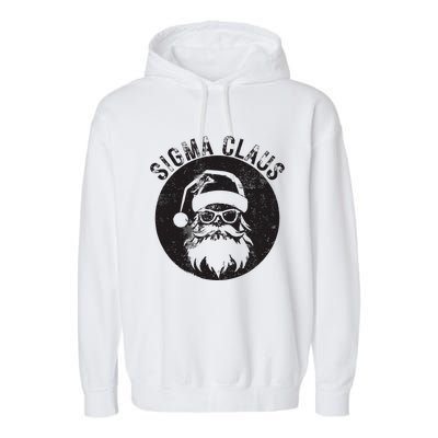 Sigma Claus Cool Santa Meme Rizzler Brainrot Christmas Garment-Dyed Fleece Hoodie