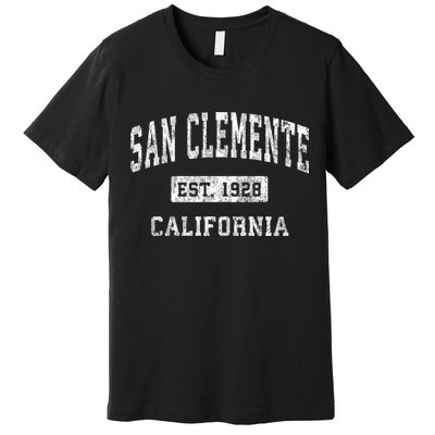 San Clemente California Ca Vintage Established Sports Premium T-Shirt