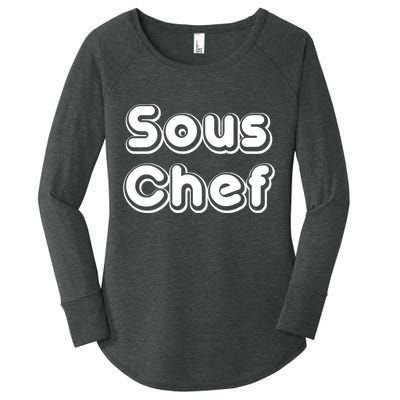 Sous Chef Cooking Kitchen Gift Restaurant Funny Cook Gift Women's Perfect Tri Tunic Long Sleeve Shirt