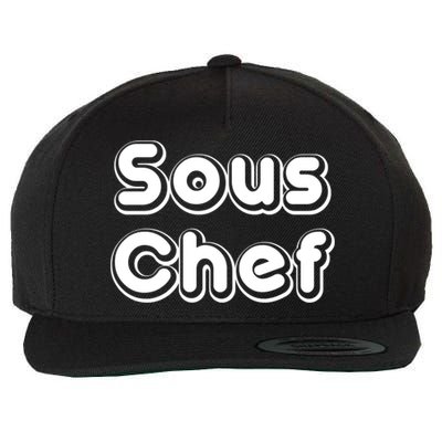 Sous Chef Cooking Kitchen Gift Restaurant Funny Cook Gift Wool Snapback Cap