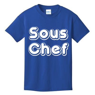 Sous Chef Cooking Kitchen Gift Restaurant Funny Cook Gift Kids T-Shirt