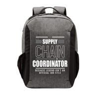Supply Chain Coordinator Legend Job Title Vector Backpack