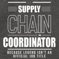 Supply Chain Coordinator Legend Job Title Vector Backpack
