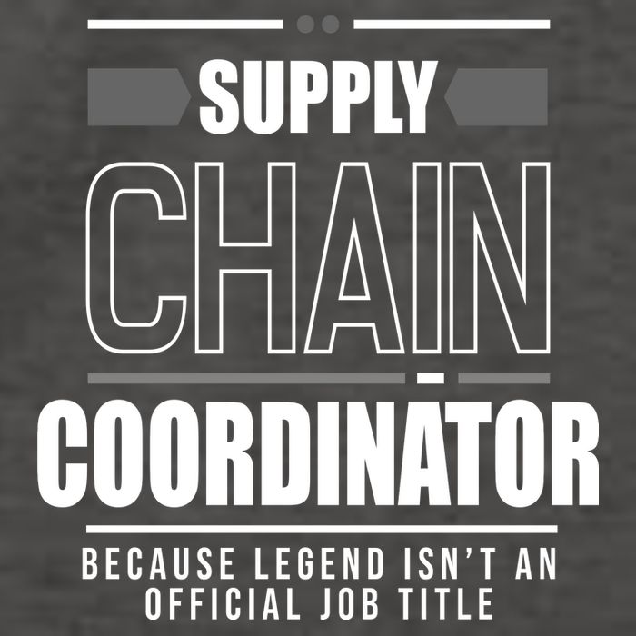 Supply Chain Coordinator Legend Job Title Vector Backpack